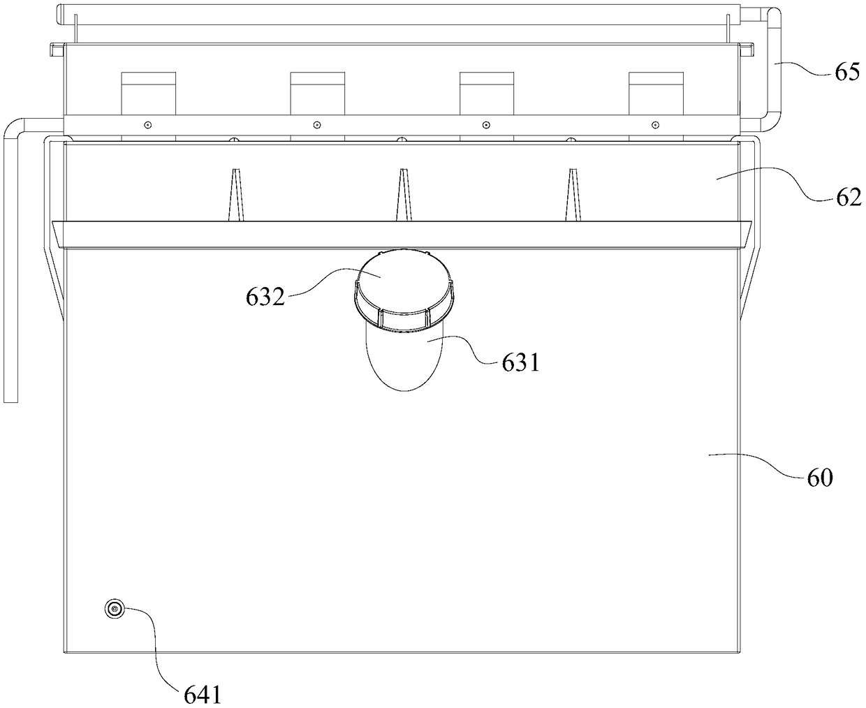 Corroding agent for dendritic corrosion macroscopic examination and effluent treatment system