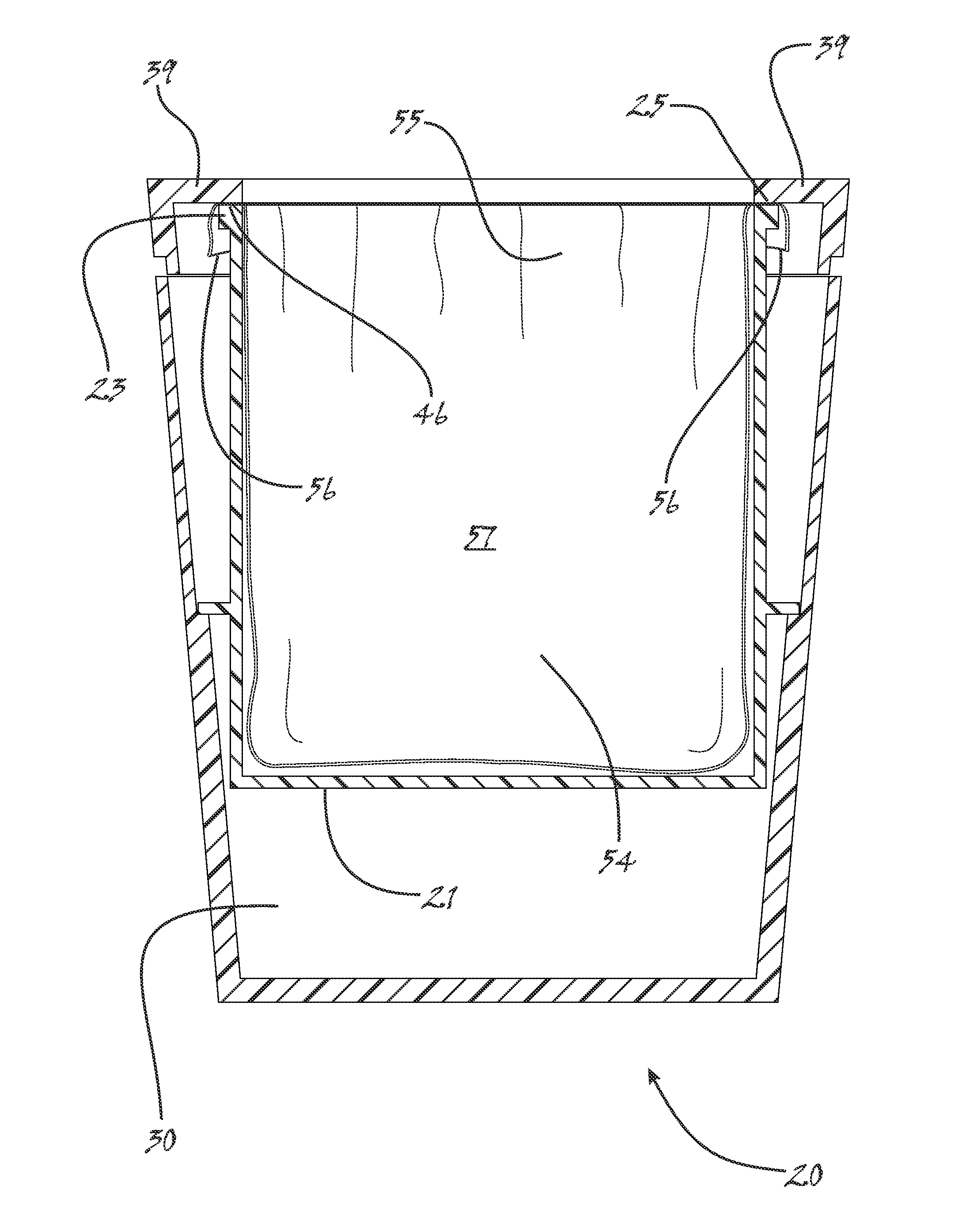 Wastebasket for facilitating reuse of plastic shopping bags