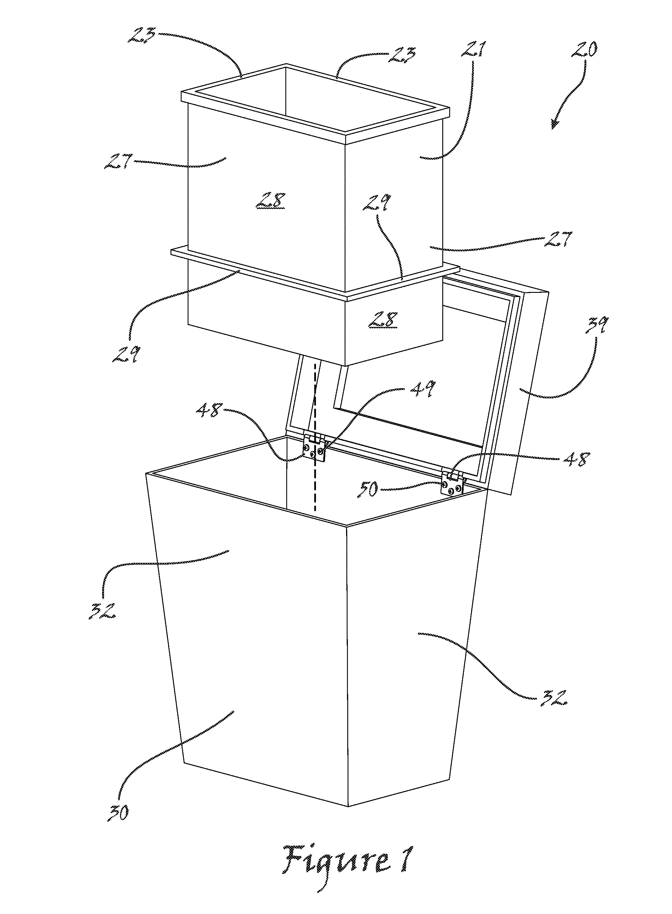 Wastebasket for facilitating reuse of plastic shopping bags