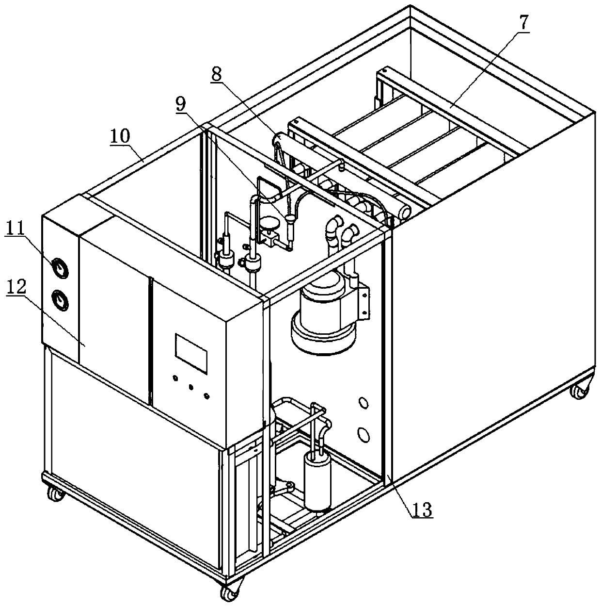 Immersion plate type ice storage system