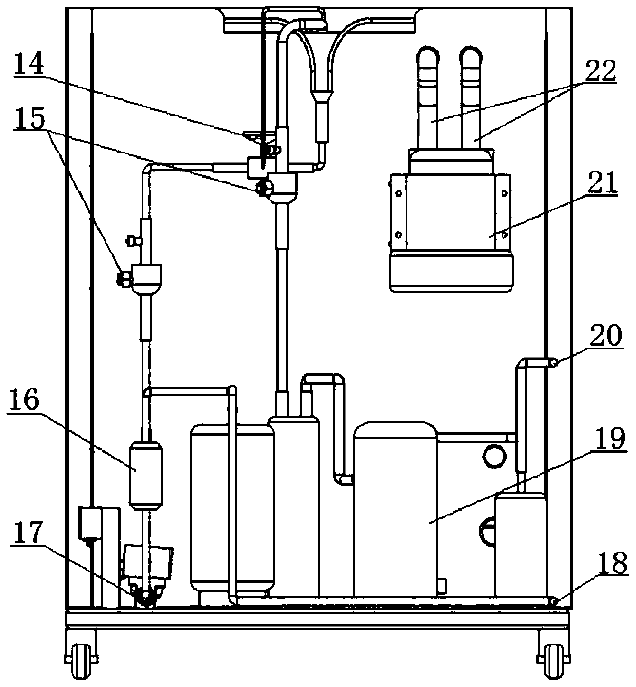 Immersion plate type ice storage system