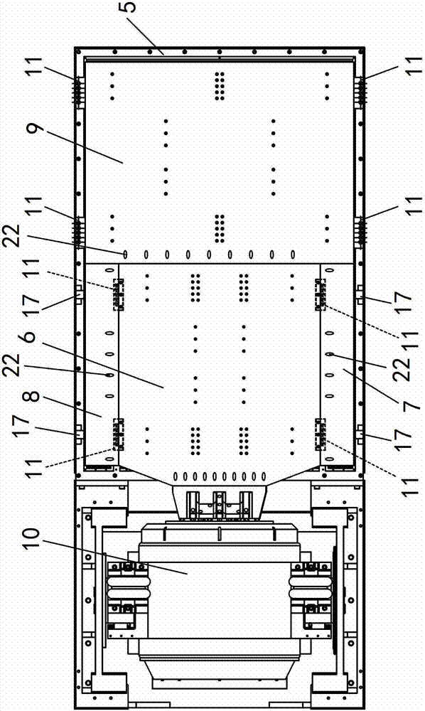 Assembled horizontal slide table