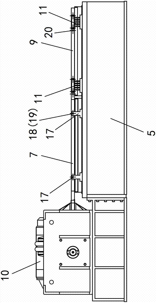 Assembled horizontal slide table