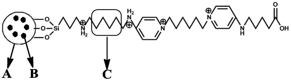 Intelligent nanometer container capable of realizing reversible movement of macrocyclic molecules under stimulation of pH values and preparation method thereof