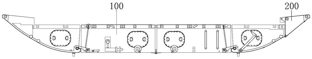 Longitudinally and transversely connected belt type pontoon bridge