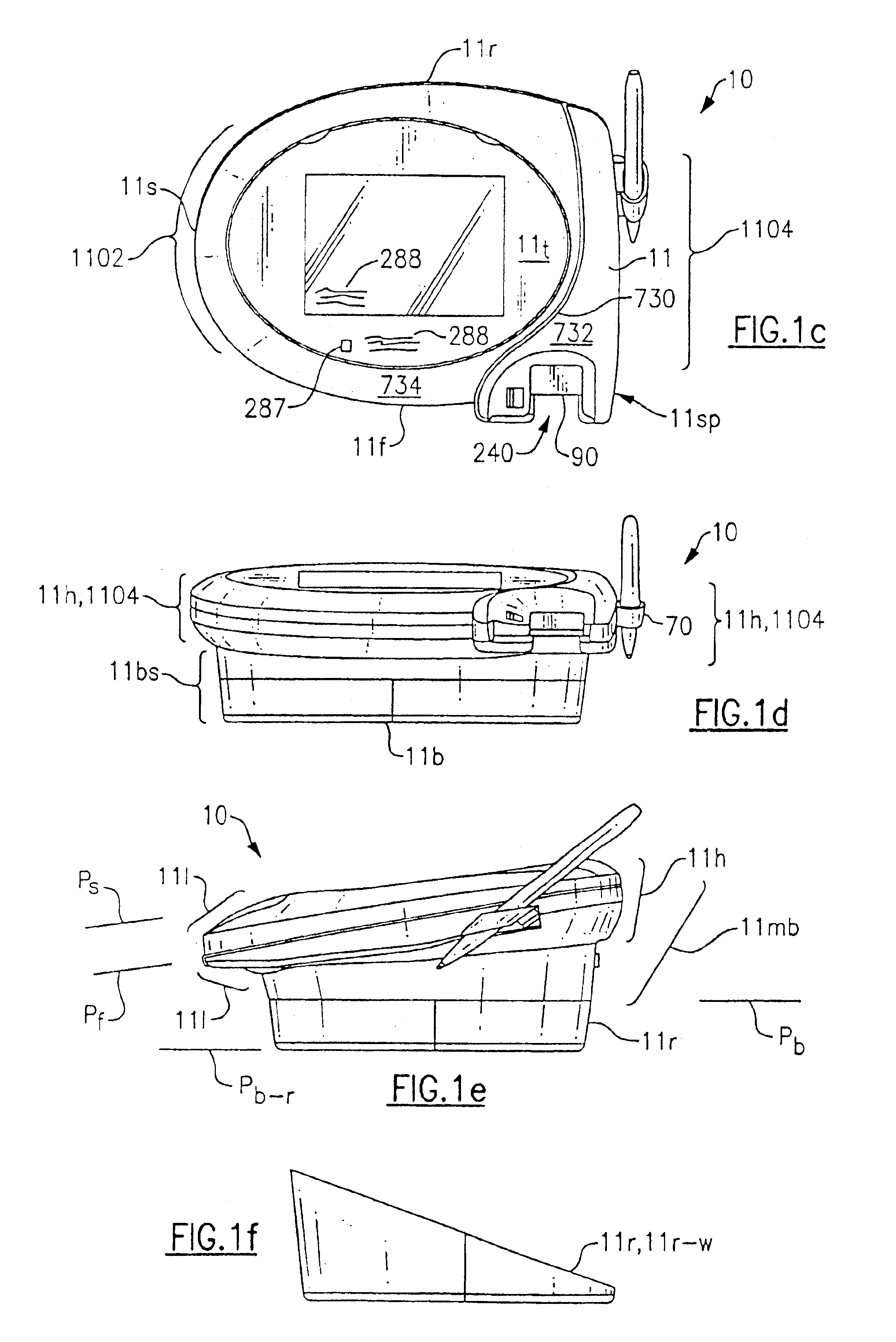 Transaction terminal having elongated finger recess