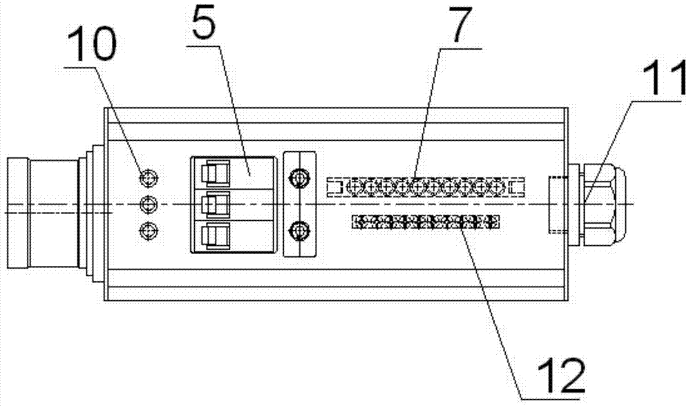 Three-phase branched box body power supply structure