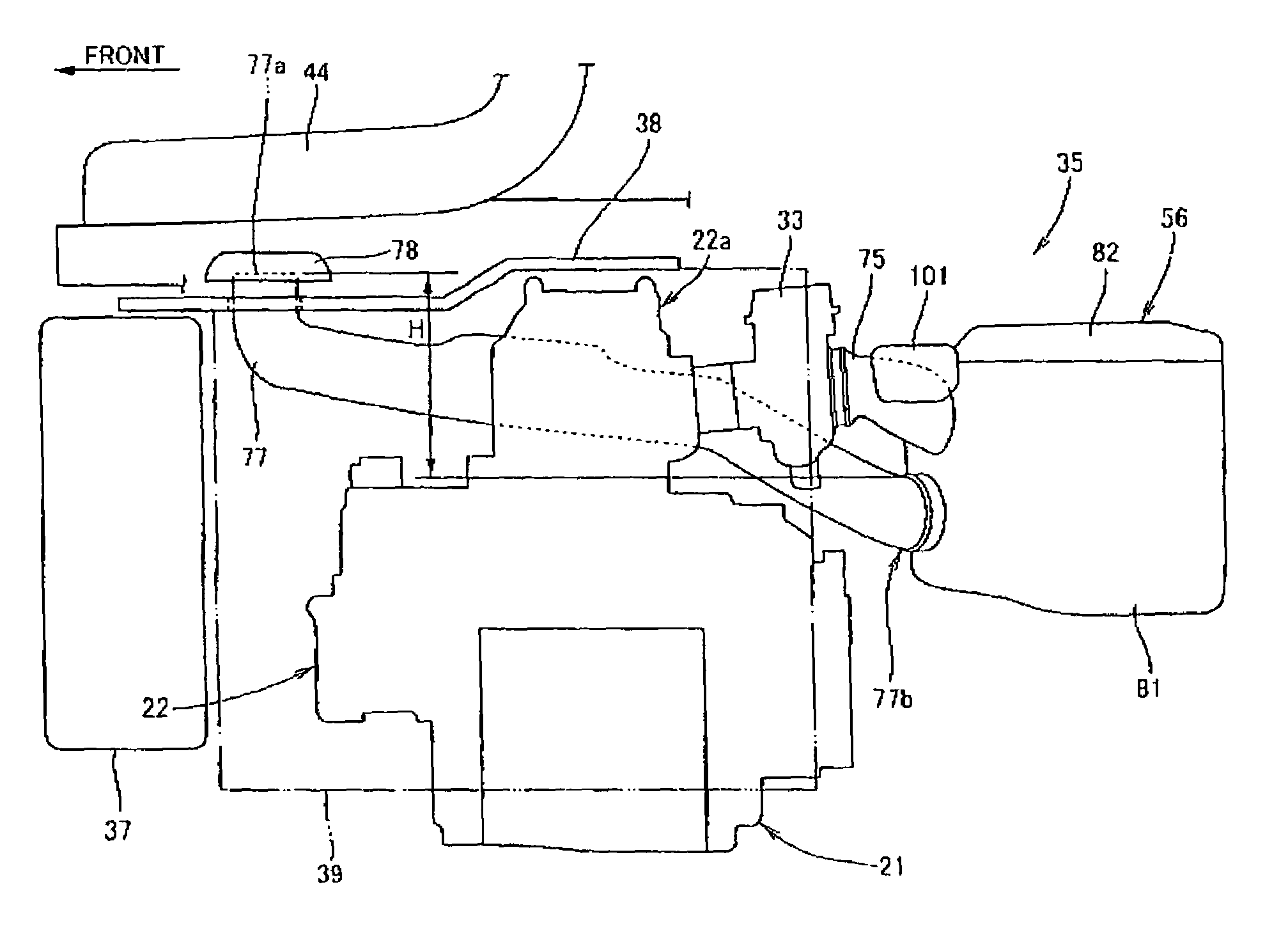 Air cleaner device in vehicle