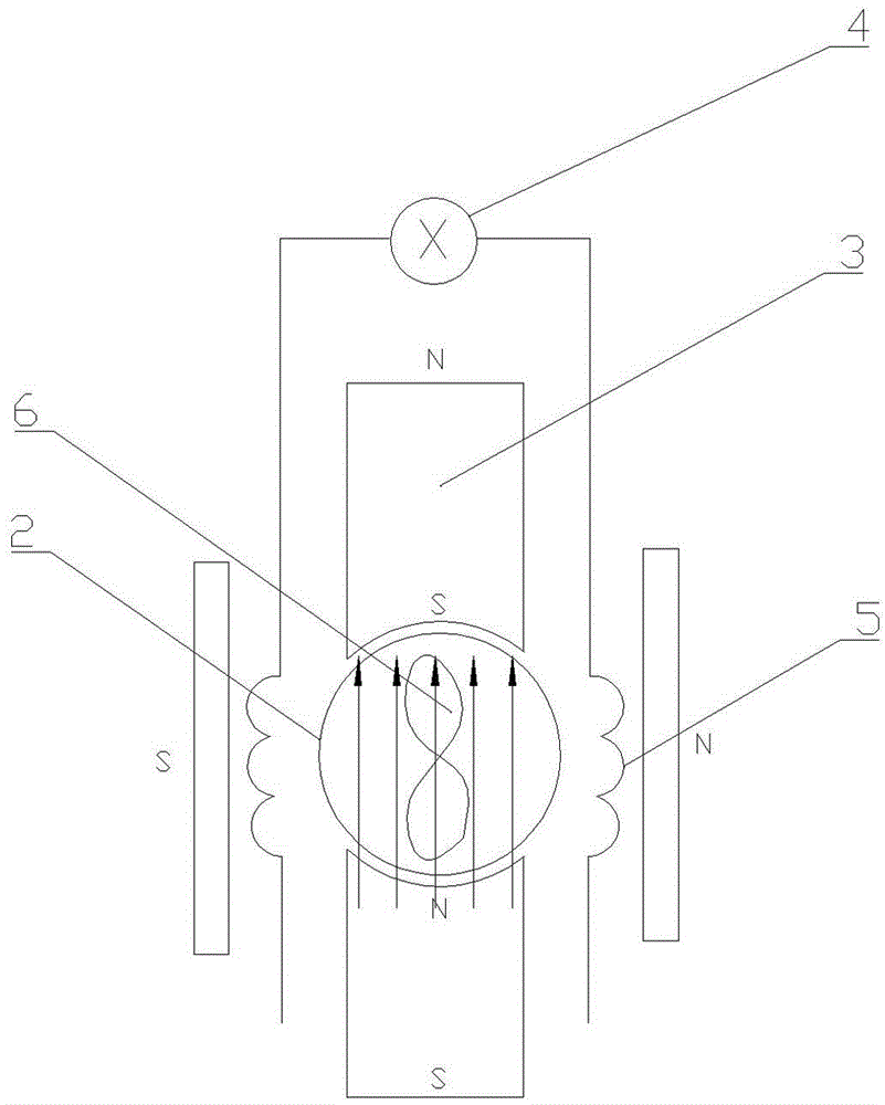 High-pressure catalysis spiral frequency-modulation water magnetizing device