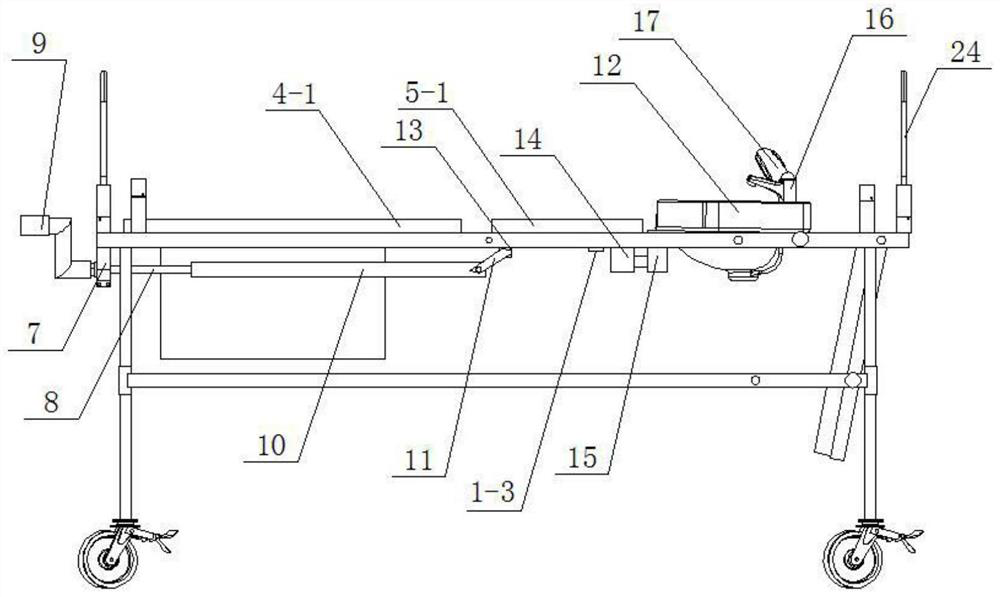 Shower bed for disabled bedridden person