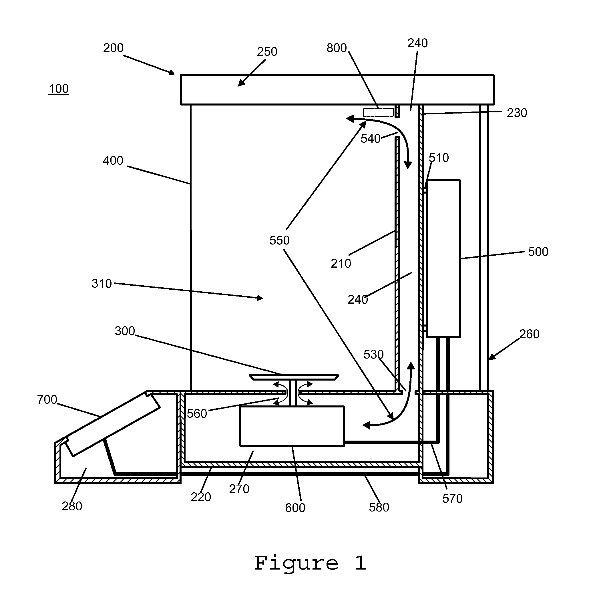 Balance with stable air stratification in the weighing compartment