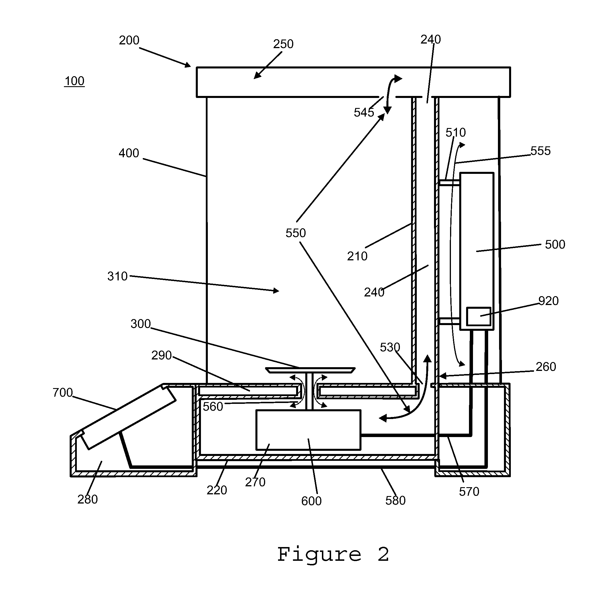 Balance with stable air stratification in the weighing compartment