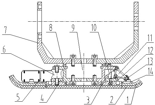 Robot foot mechanism with flexible joint