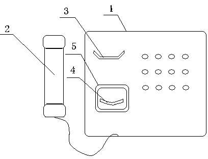 Wall-hanging type telephone set