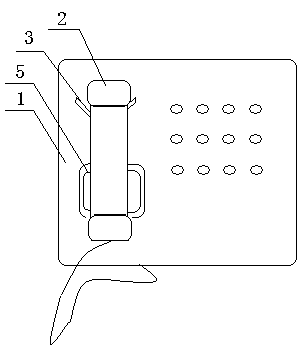 Wall-hanging type telephone set