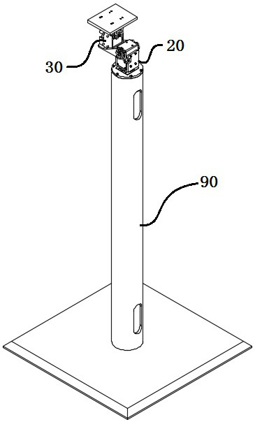 Aircraft flight attitude simulation supporting device