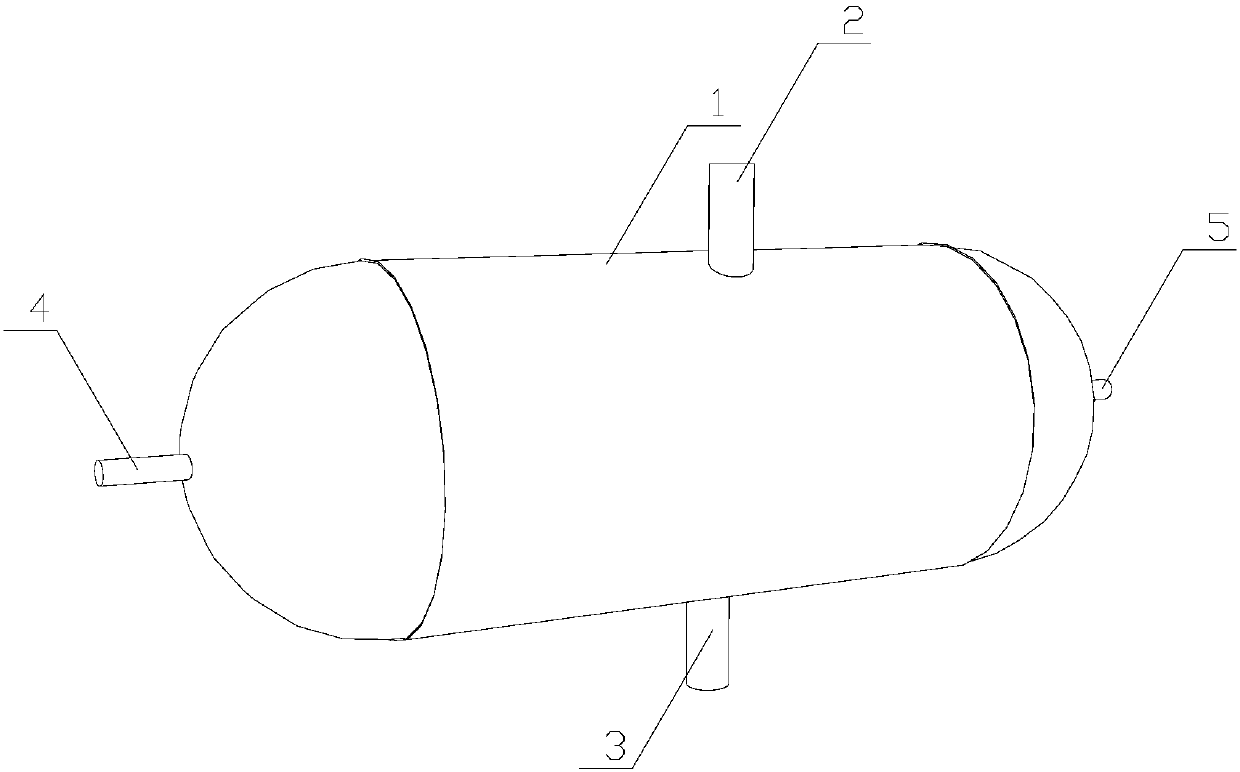 Crude oil safety heating tank special for crude oil transportation