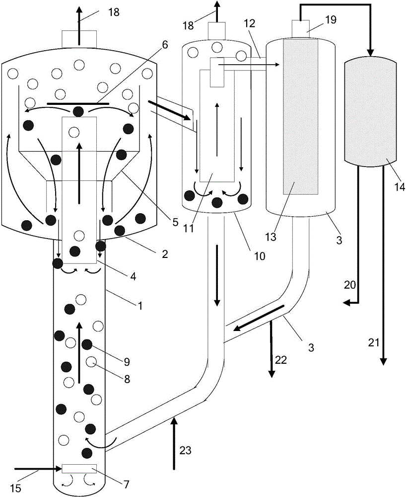 Slurry bed loop reactor, application and method for producing hydrogen peroxide