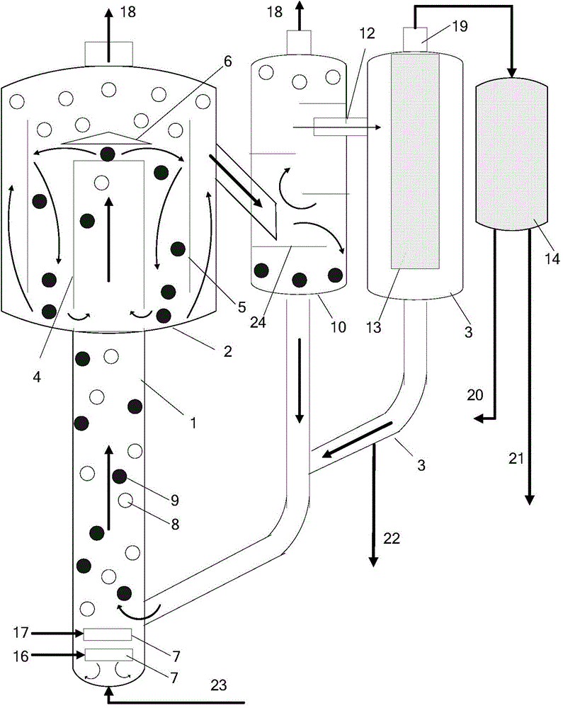 Slurry bed loop reactor, application and method for producing hydrogen peroxide