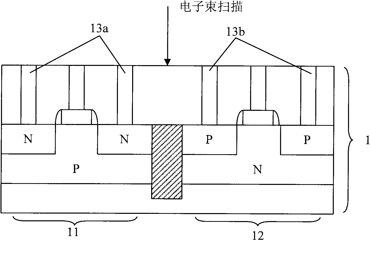 Evaluation method for failure of contact hole