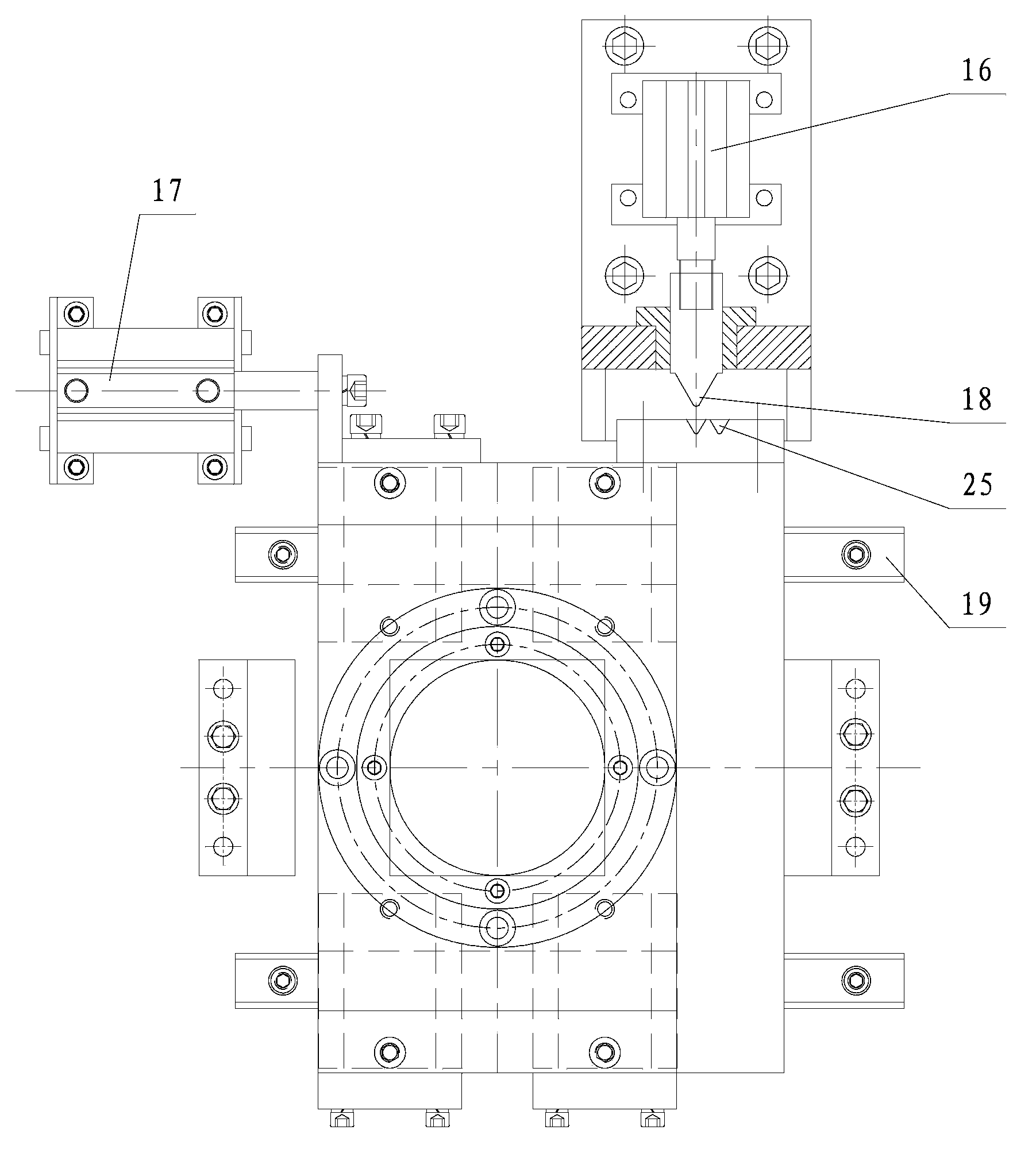 Servo pressurizing based depth measuring mechanism capable of variable pitch adjustment