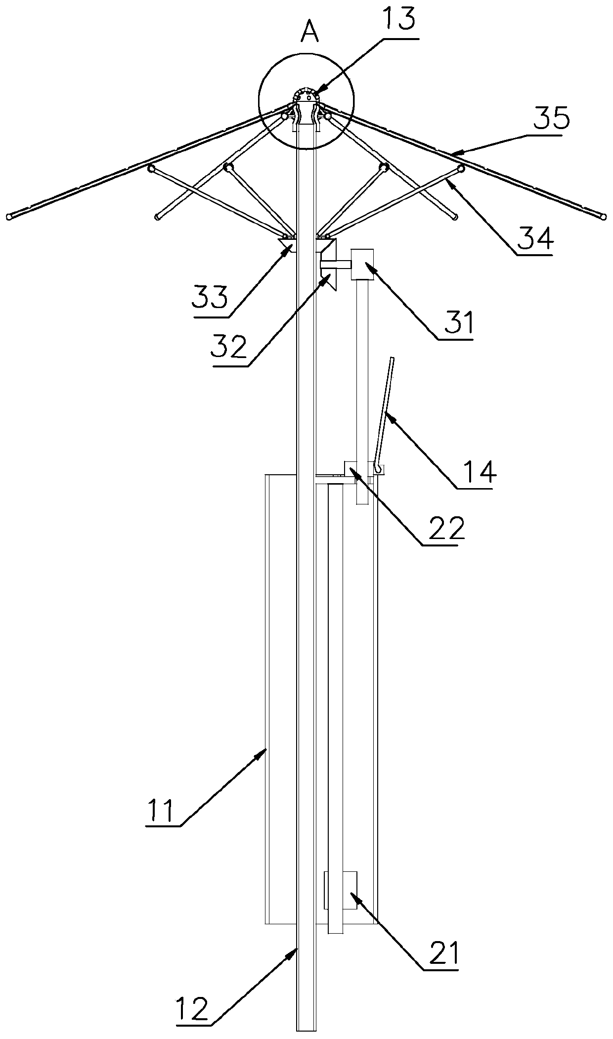 Umbrella type water sprayer