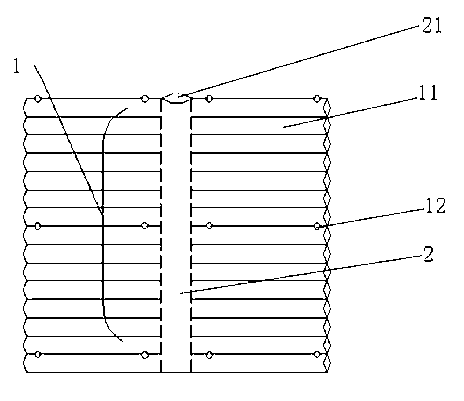 Filling type vegetation coiled material slope protection device