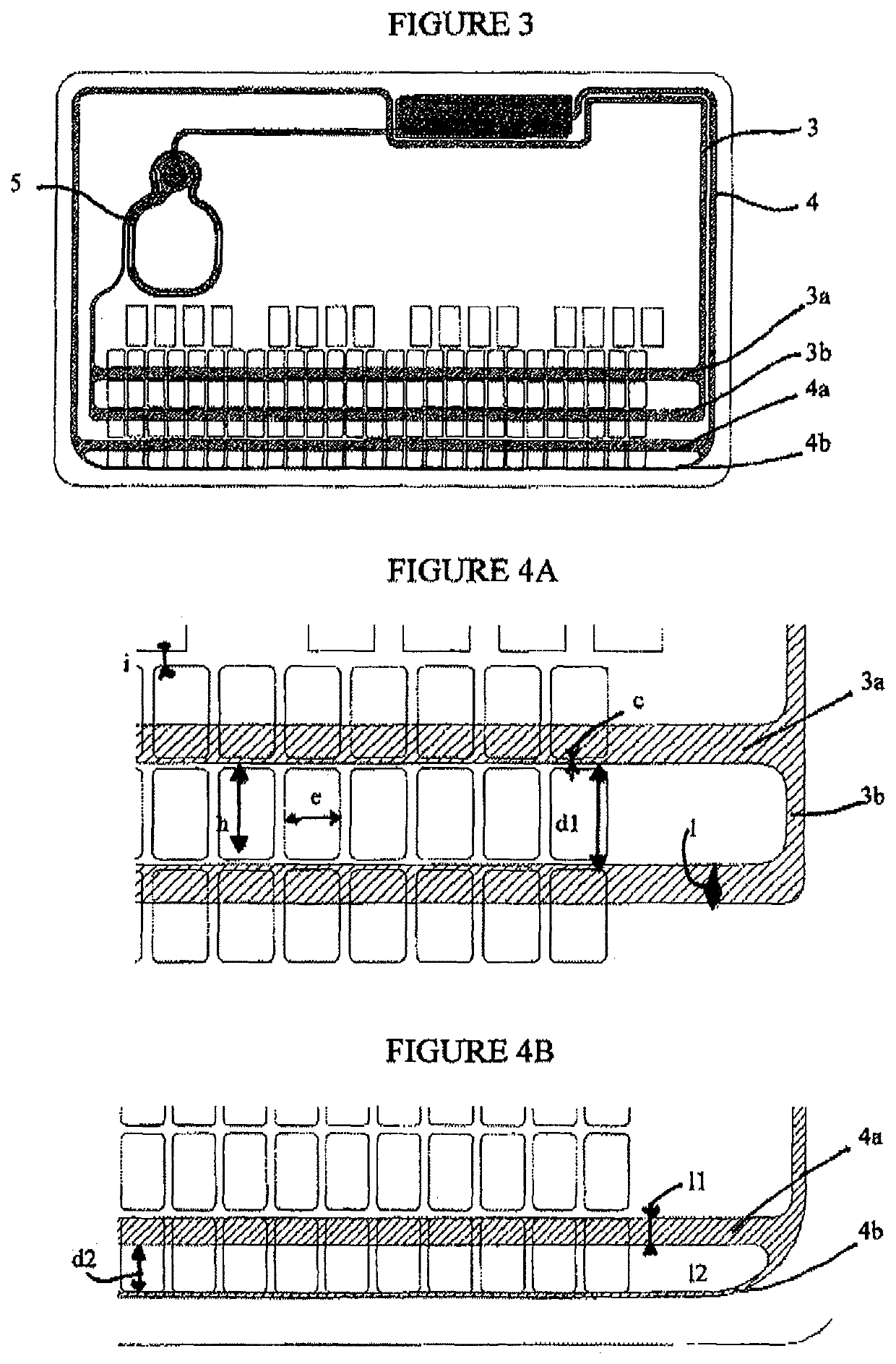 Contactless smart card comprising an antenna optimized to allow embossing of characters