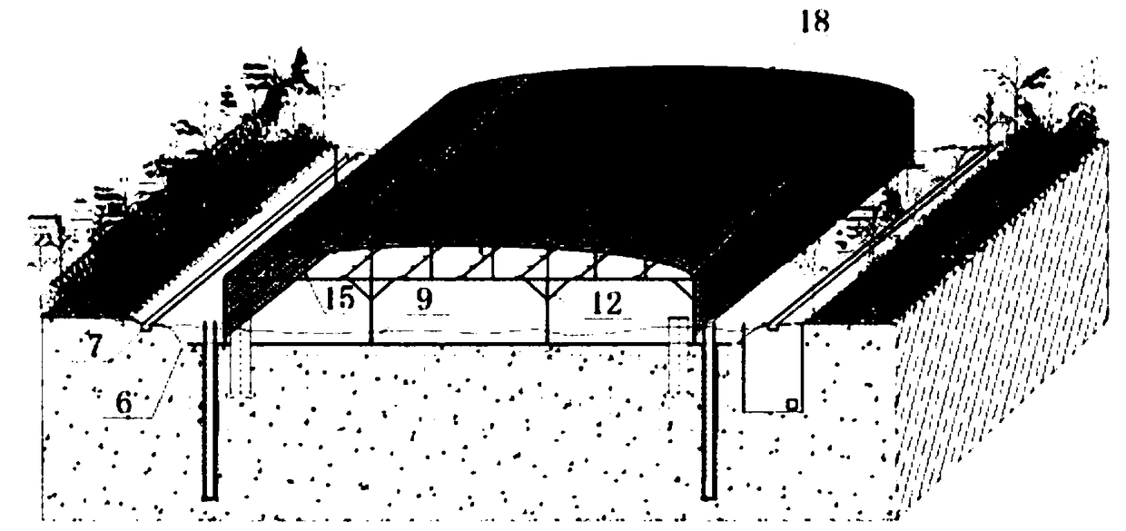 Sandbar water source comprehensive recycling system and construction method thereof