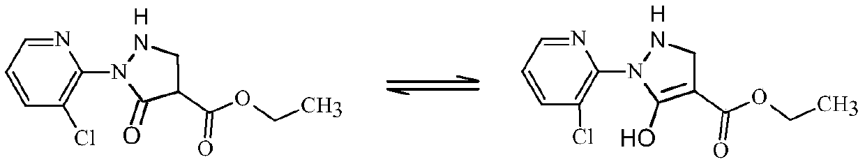 Synthesis method of 2-(3-chloropyridine-2-yl)-5-hydroxy-3-pyrazolidine ethyl formate