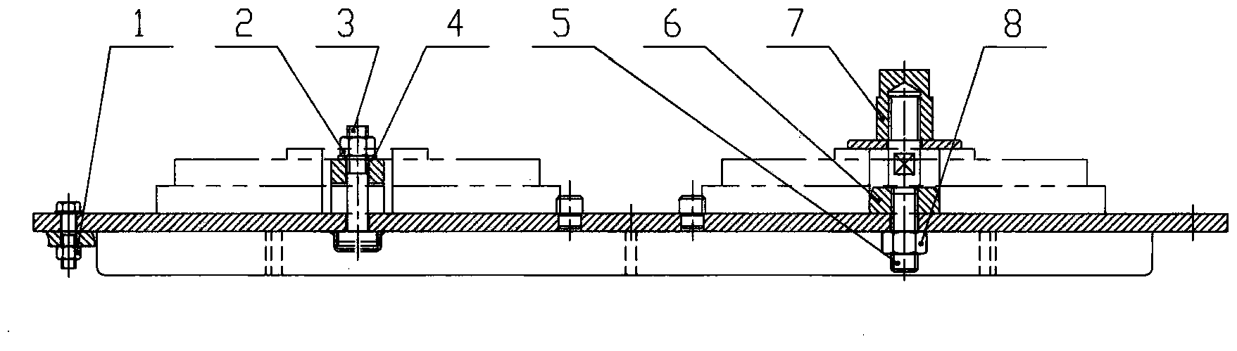 Method for machining universal robot welding fixture of middle-large size excavator movable arm and supporting base