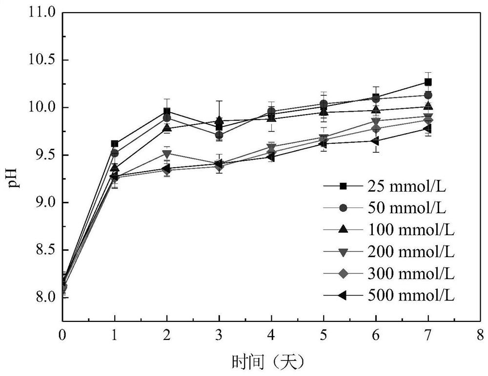 A Dunaliella culture medium utilizing sodium bicarbonate as a carbon source and its application