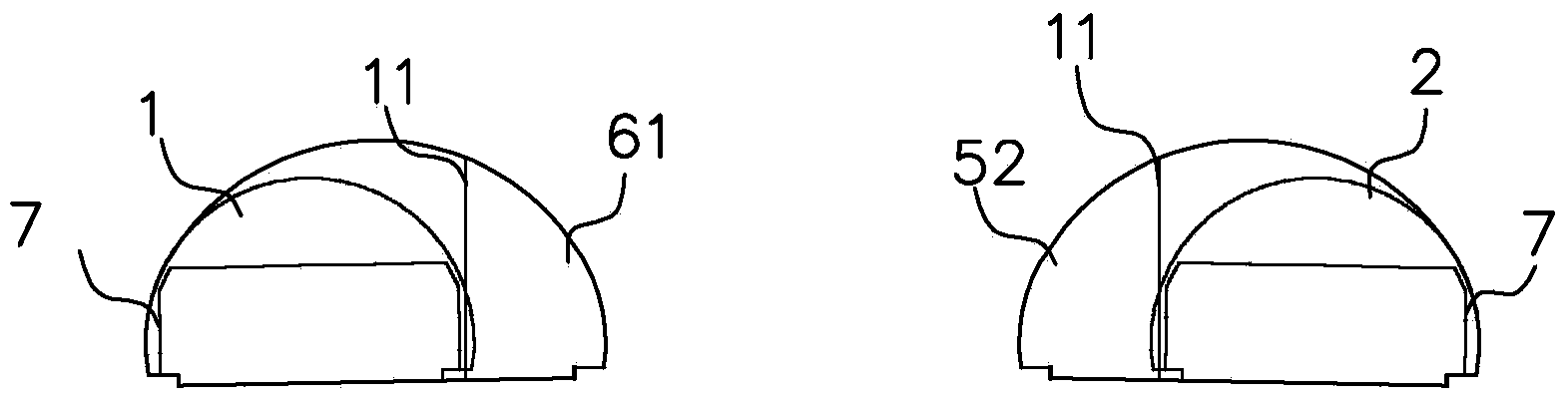 Double-track tunnel based on reversible complementary ventilation