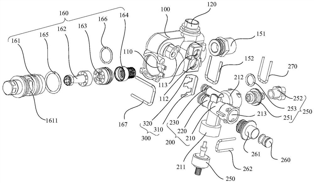 Water inlet valve and heating water heater