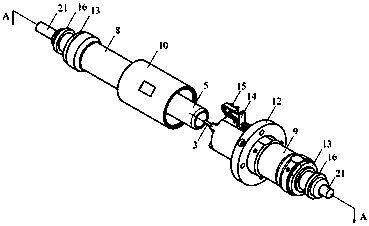 Electric connector with shielding and self-locking functions applied in 30kV high-voltage equipment system