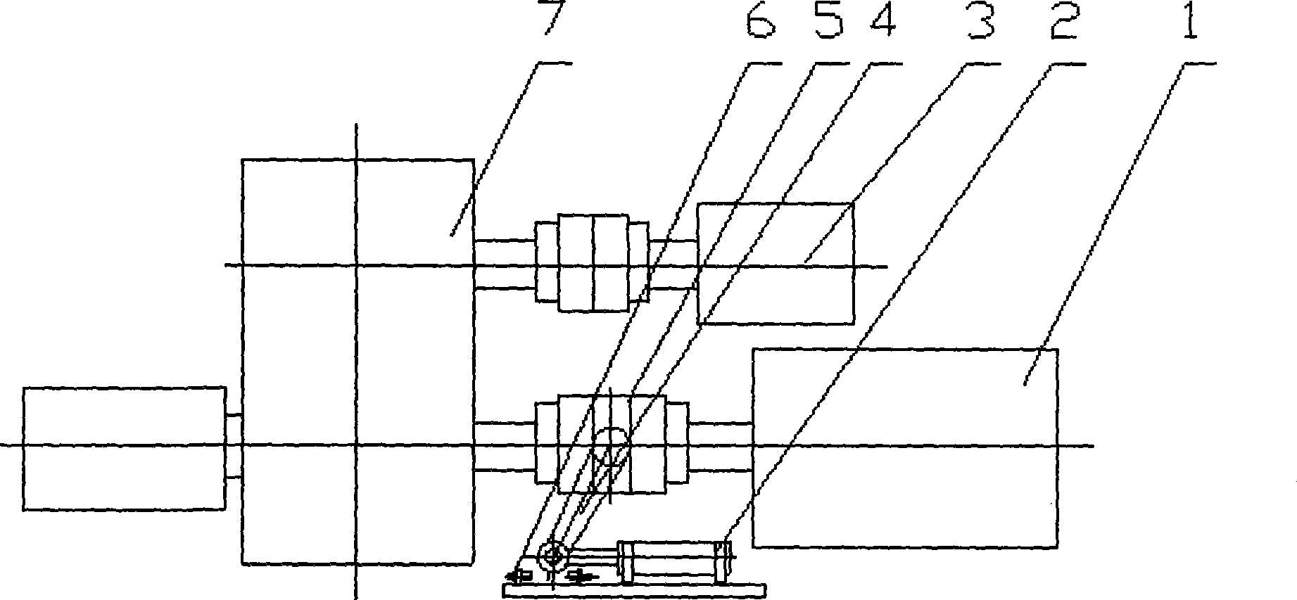 Transmission method of electric motor of coiling machine