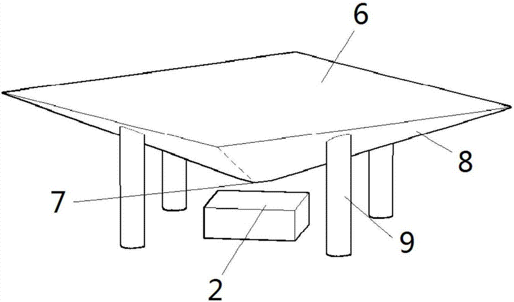 Straight-down type LED panel lamp