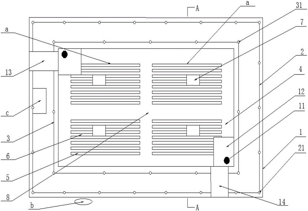 Semi-dry rice field for imitating eel cultivating system and cultivating method thereof