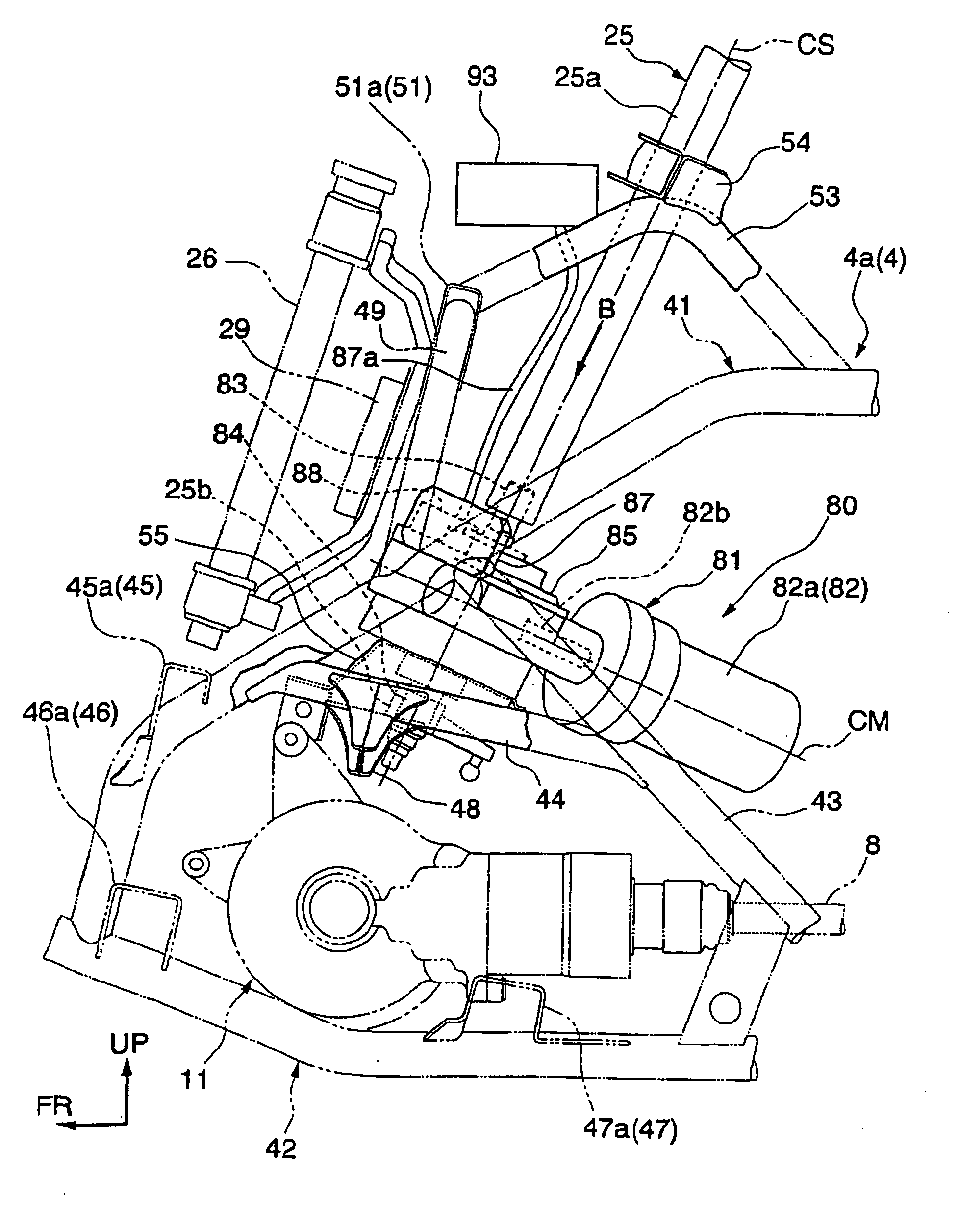 Power steering system for all-terrain vehicle