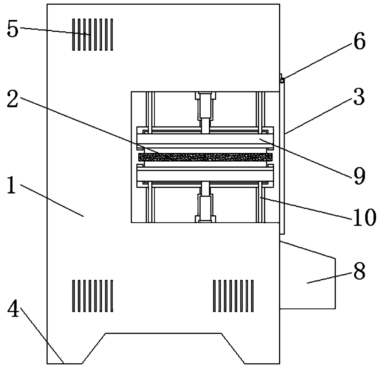 Bending processing device and method for boron-magnesium alloy deep processing