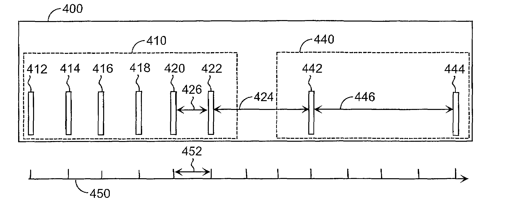 Data transmission method in base station of radio system, base station of radio system, and antenna array of base station