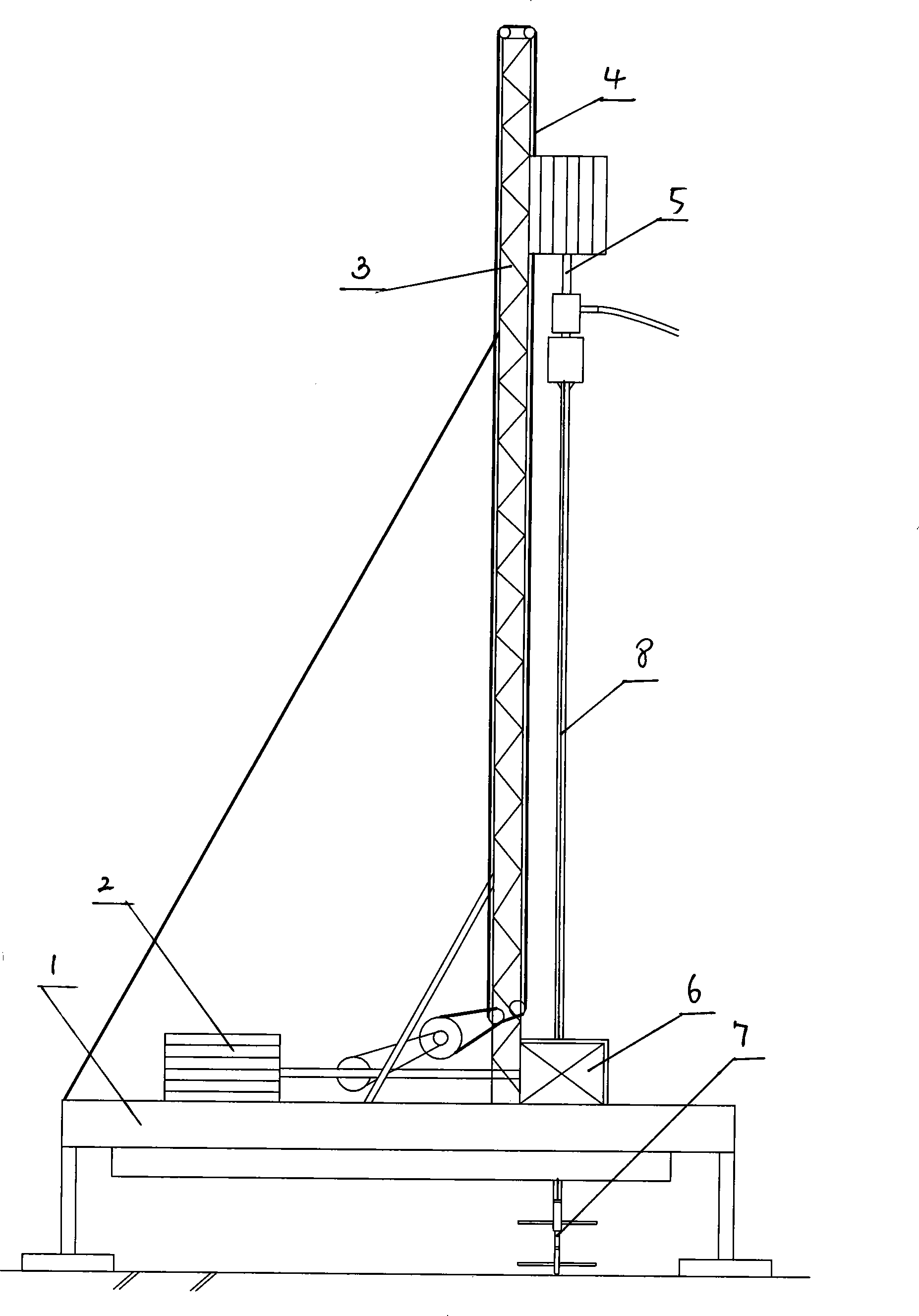 Bidirectional stirring pile machine