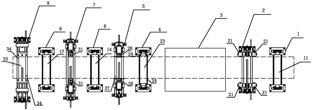 A five-in-one transformer copper strip edge processing equipment