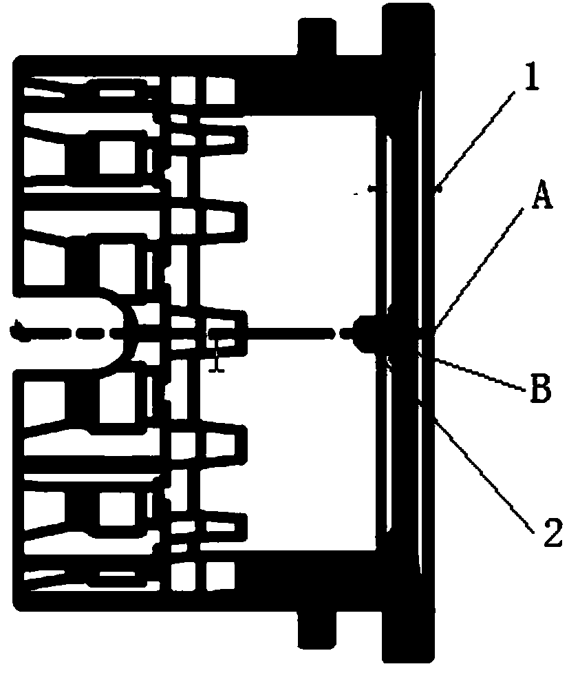 Control switch button for railway passenger car door