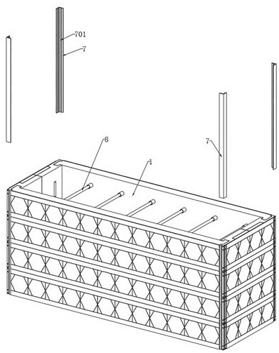 Fabricated building wall structure