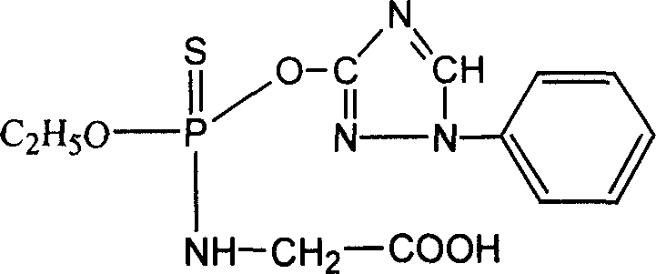 Preparation of triazoline artificial semi-antigen, antigen and antibody