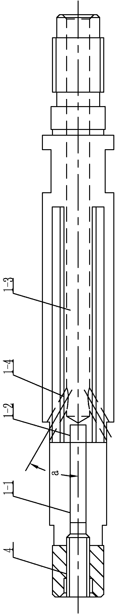 Boring tool used for machining deep holes of turbine sleeves and deep hole machining method