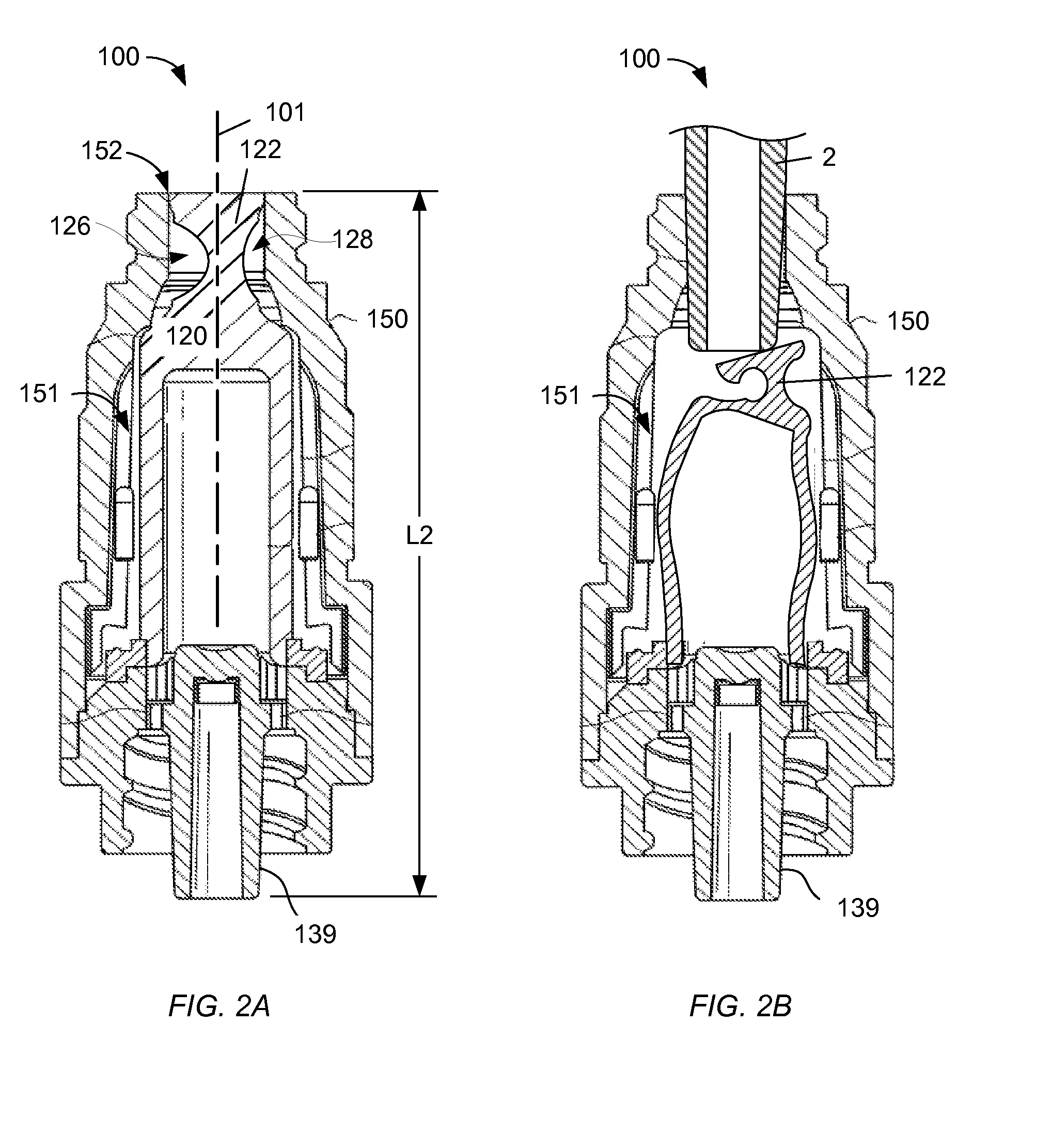 Needleless connector with folding valve