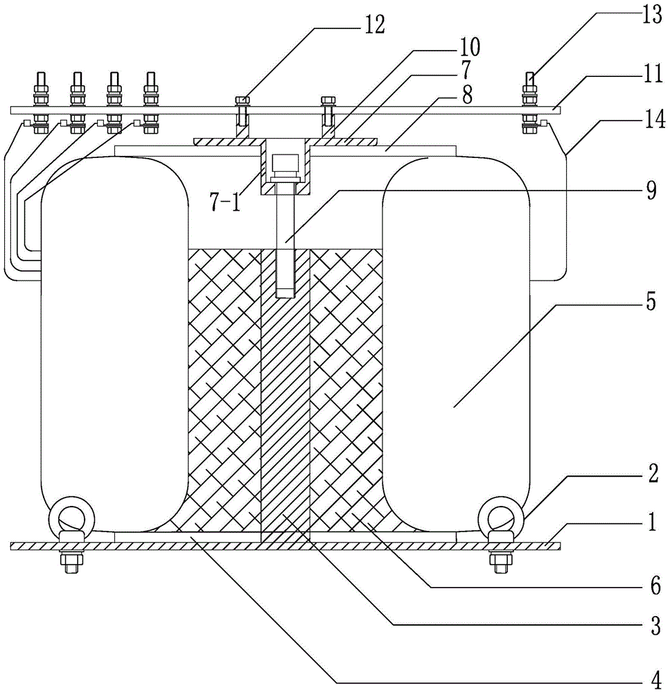 High-power multi-group lead toroidal transformer