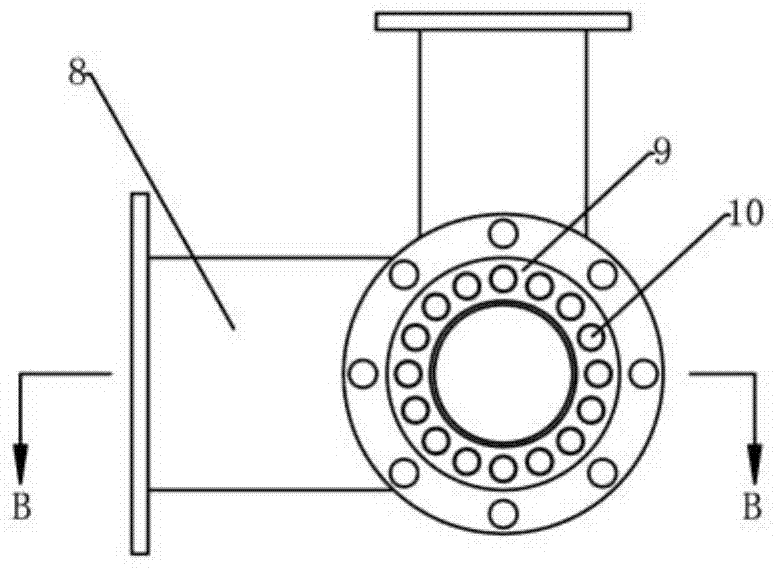 Bauxite shaft kiln combustion device